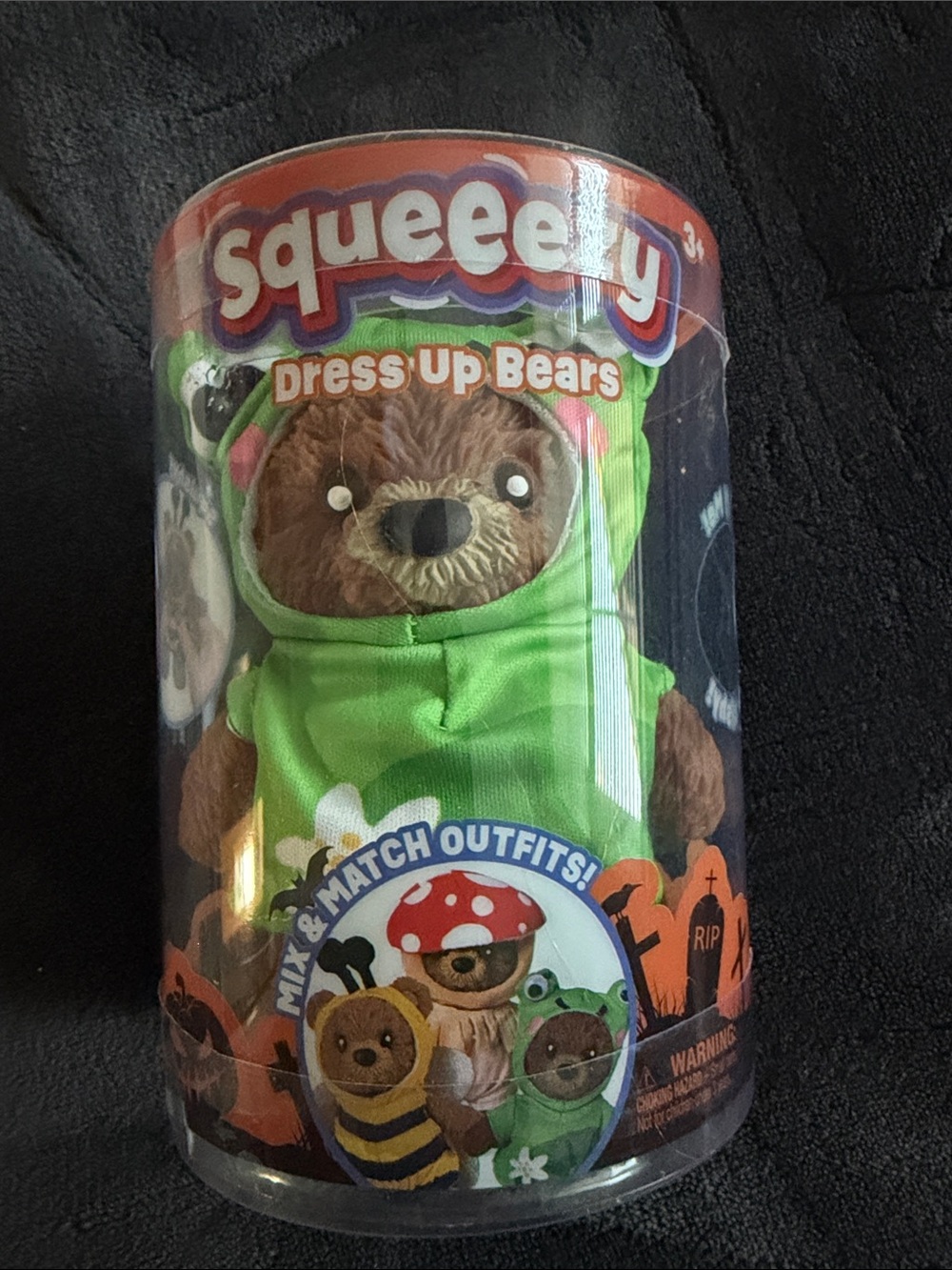 Toymendous Green frog costume squeezy squishy bear Halloween NWT IOP suthentic